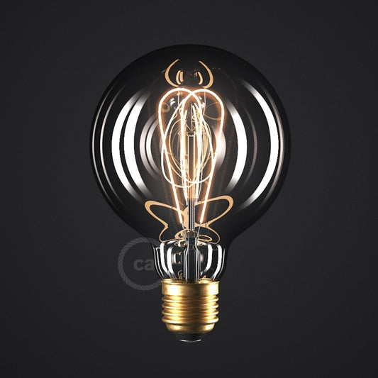 LED G95 E27 smoky sphere 5W 2000K dimmable bulb