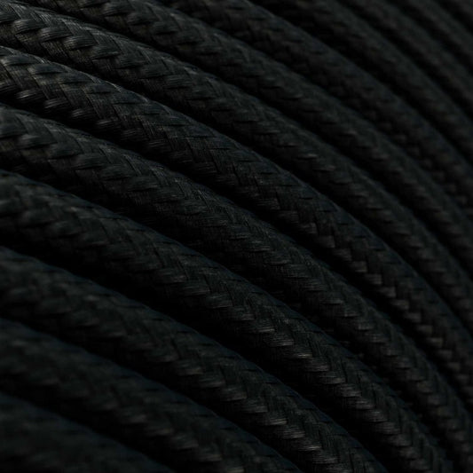 UV resistant black textile cable