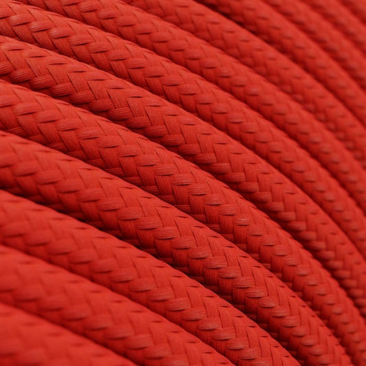 UV resistant red textile cable