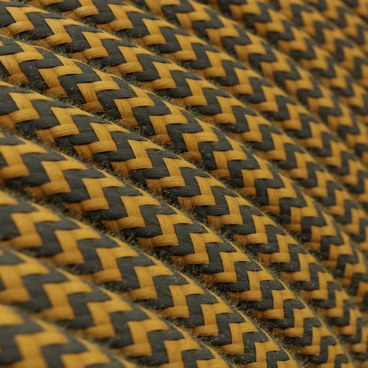 Angular gold and Gray cotton cable