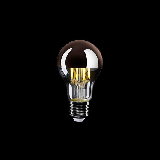 LED A60 E27 Copper Mirror 7W 2700K Dimmable Bulb