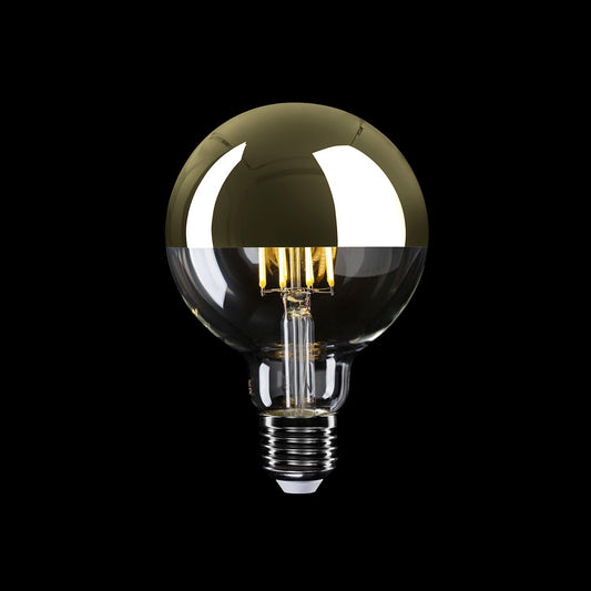 LED G95 E27 Gold Mirror 7W 2700K Dimmable Bulb