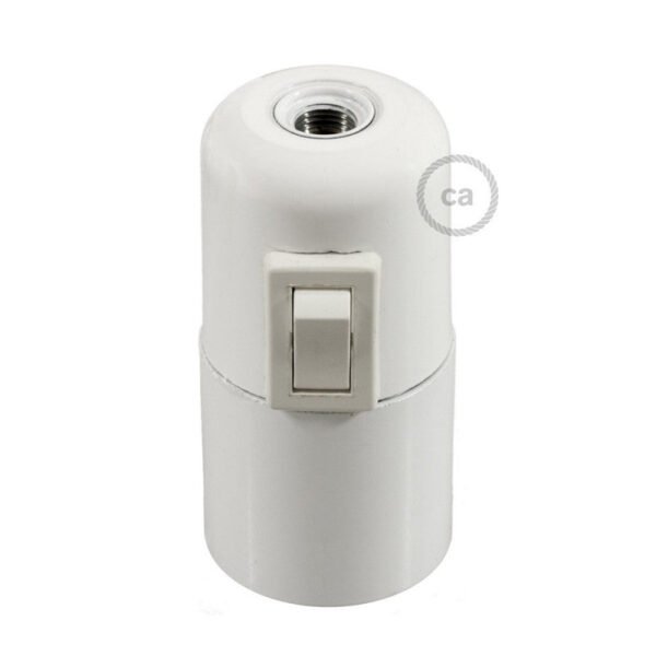 E27 bakelite lamp holder with switch