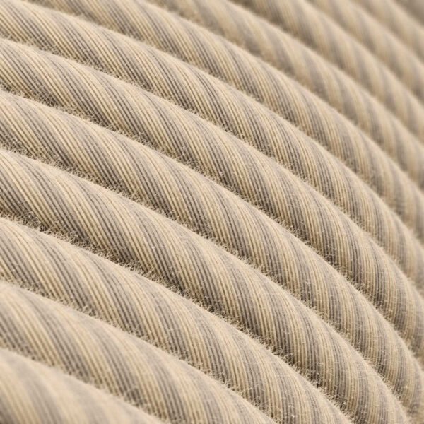 Natural cotton and pink linen cable