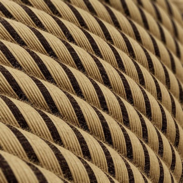 Brown jute and cotton cable