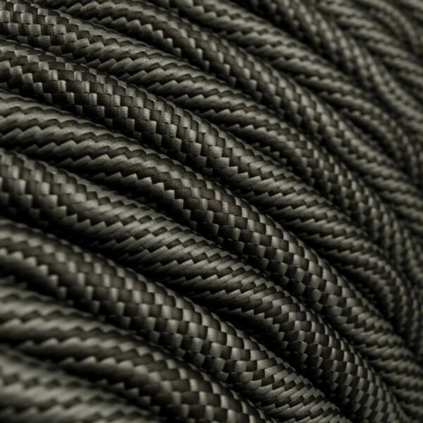Optical black and Gray textile cable