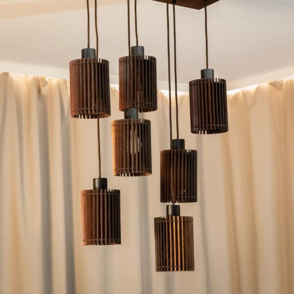Wooden pendant lamp ,,Garomi"