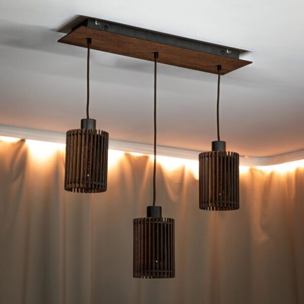 Wooden pendant lamp ,,Garomi"