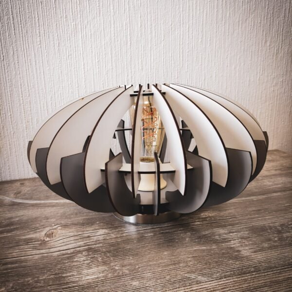 Wooden table lamp ,,Bulimis"