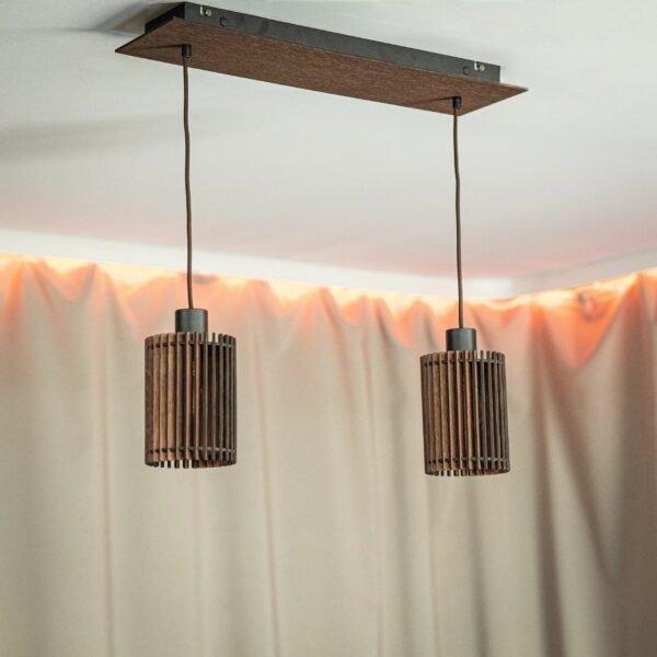 Wooden pendant lamp ,,Garomi"