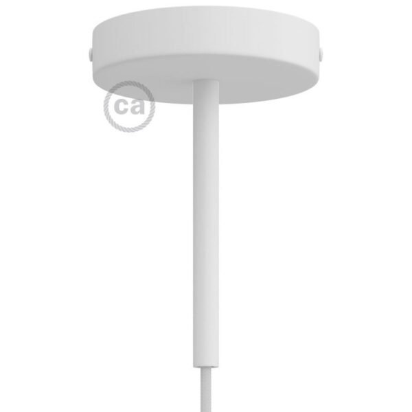 Metal pendant mounting base with 15cm cable clamp