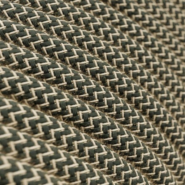 Angular Gray cotton and natural linen cable