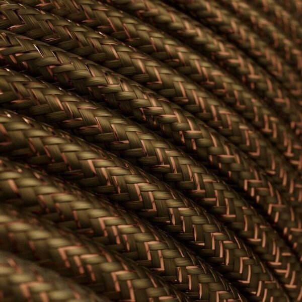 Glittering Brown viscose cable