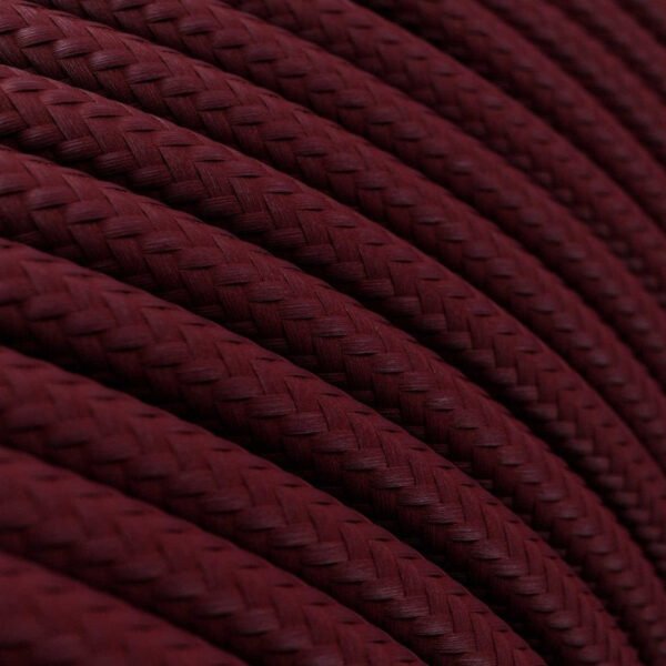 Burgundy viscose cable