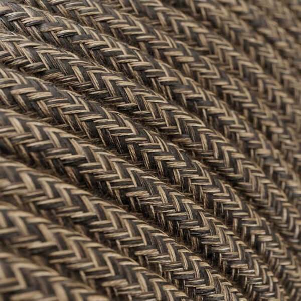 Brown natural linen cable