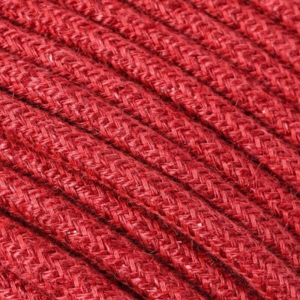 Cherry red jute cable