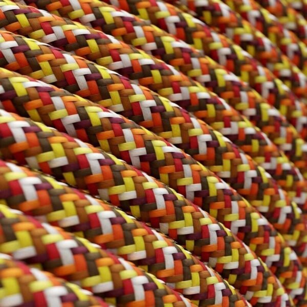 Zag orange viscose cable