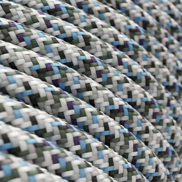 Zag white viscose cable