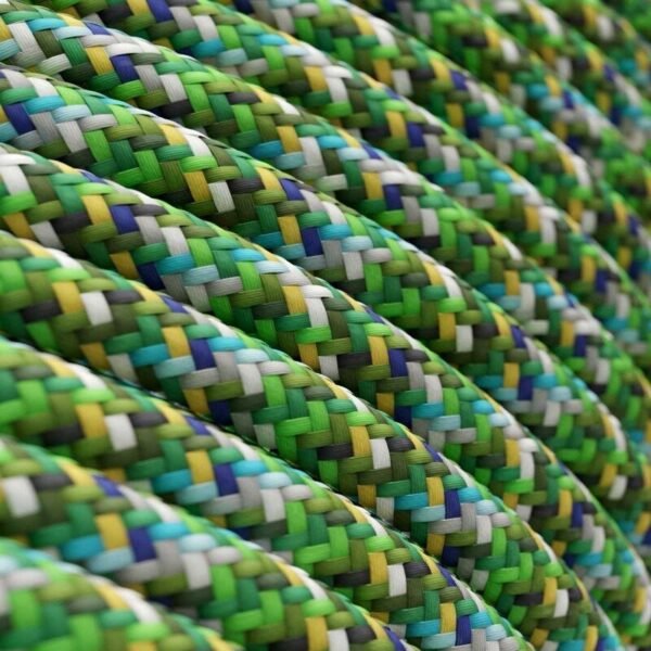 Zag green viscose cable