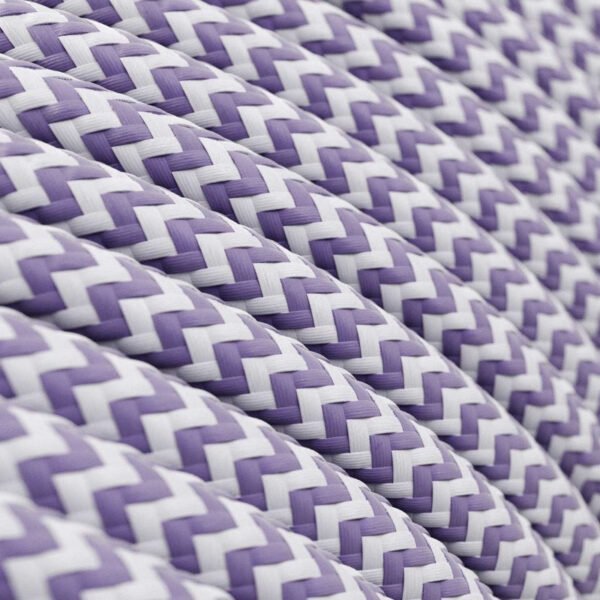 Angular lilac viscose cable