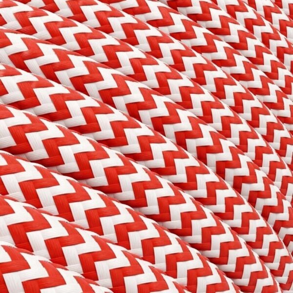 Angular red viscose cable