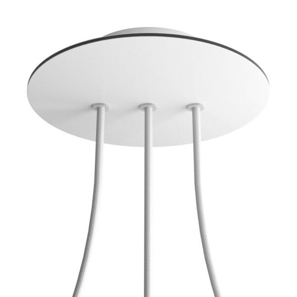 Round 3 in line cable pendant mounting base