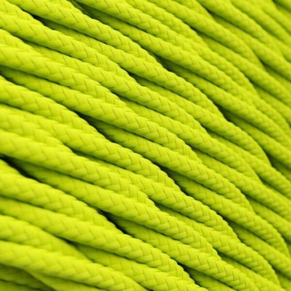Twisted fluorescent yellow cable 3M box