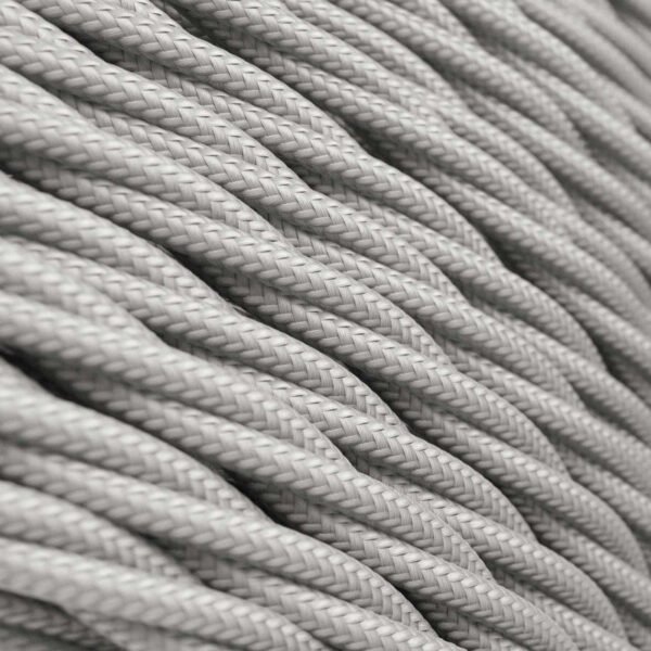Twisted silver viscose cable