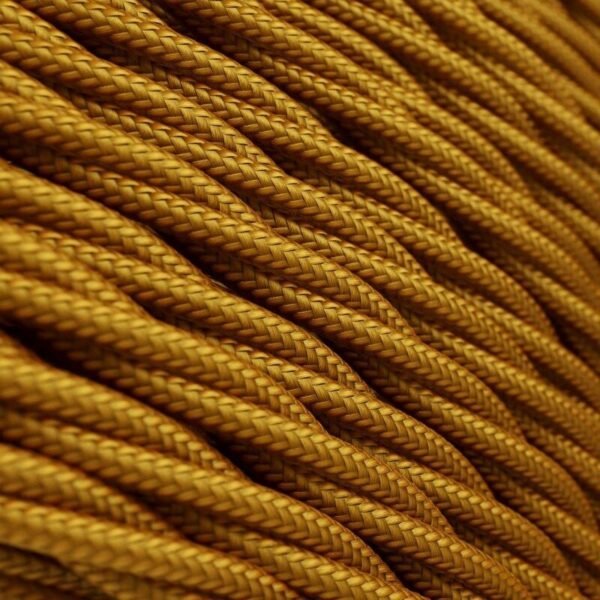 Twisted gold viscose cable