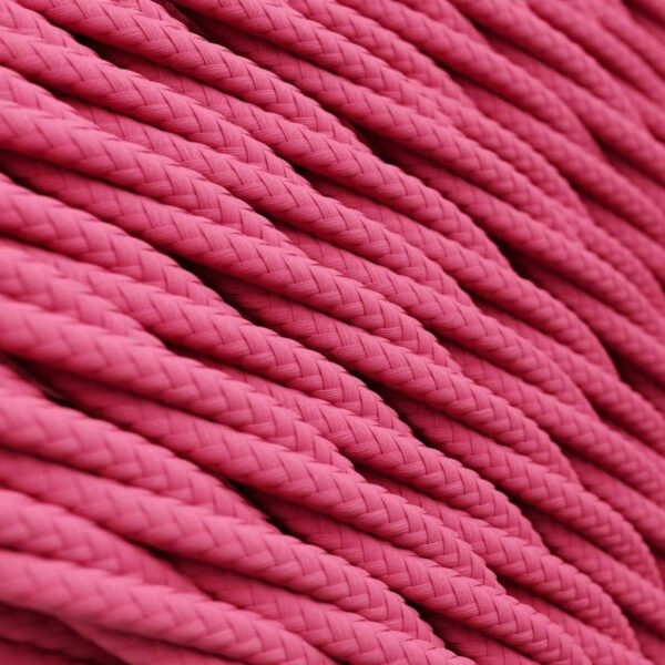 Twisted pink viscose cable