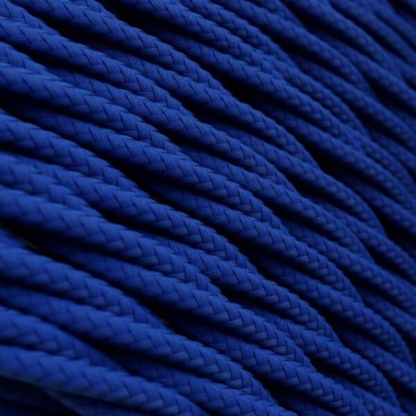 Twisted blue viscose cable