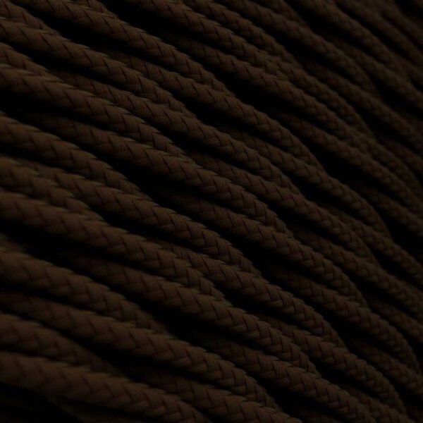 Twisted brown viscose cable