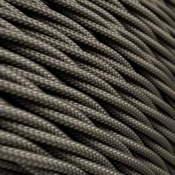 Twisted dark Gray viscose cable