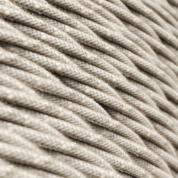 Twisted natural linen cable