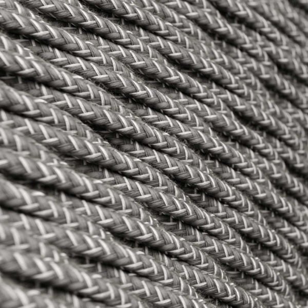 Twisted Gray linen cable