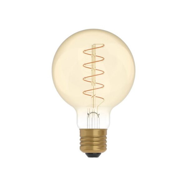 LED E27 G80 golden spiral filament globe 4W 1800K dimmable bulb