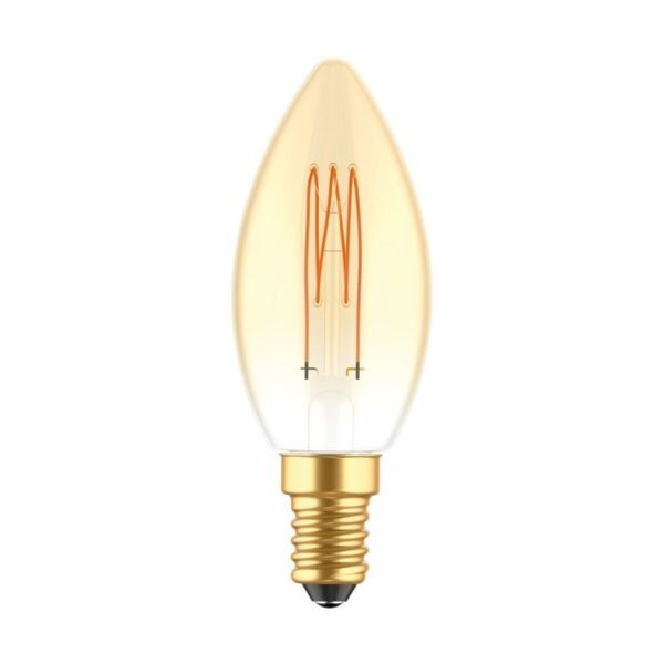 LED E14 C35 Golden Filament 3,5W 2700K Dimmable Bulb