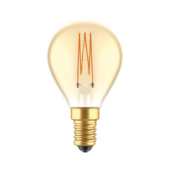 LED E14 G45 Golden Filament 3,5W 2700K Dimmable Bulb
