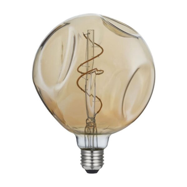LED G140 E27 Golden Filament Bumped 5W 2000K dimmable bulb