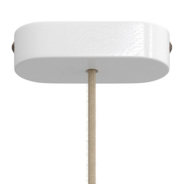 Wooden oval pendant mounting base