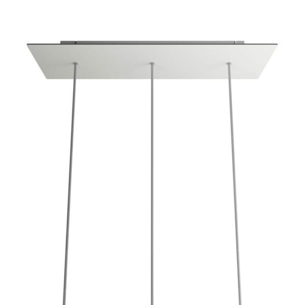 Rectangle XL 3 cable pendant mounting base