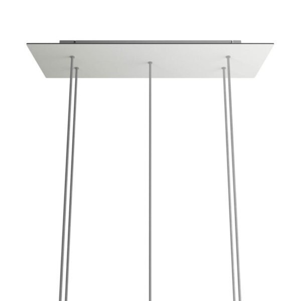 Rectangle XL 5 cable pendant mounting base