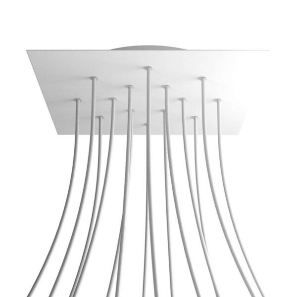Square XL 14 cable pendant mounting base with side holes
