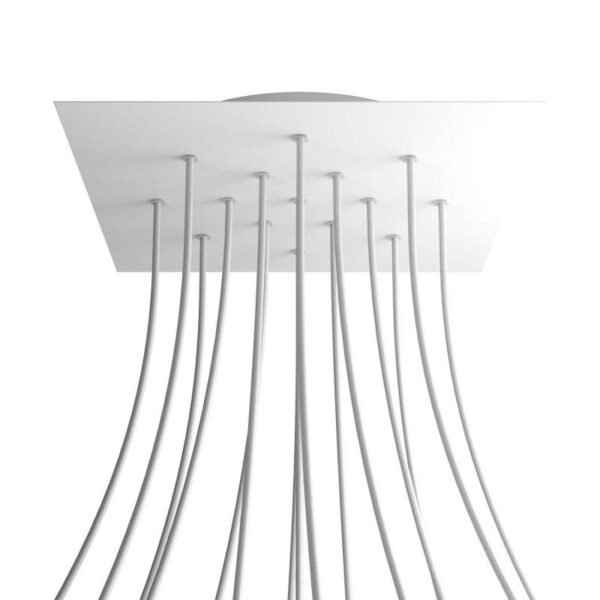 Square XL 15 cable pendant mounting base with side holes