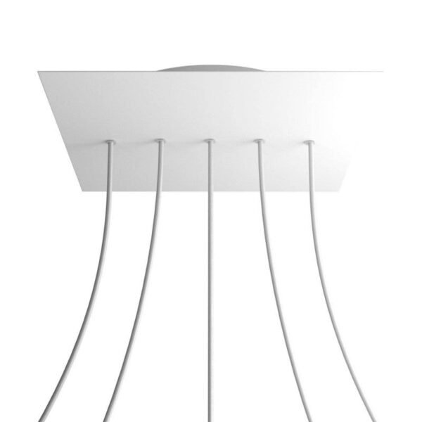 Square XL 5 in line cable pendant mounting base