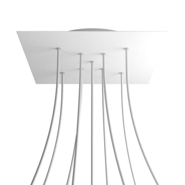 Square XL 9 cable pendant mounting base