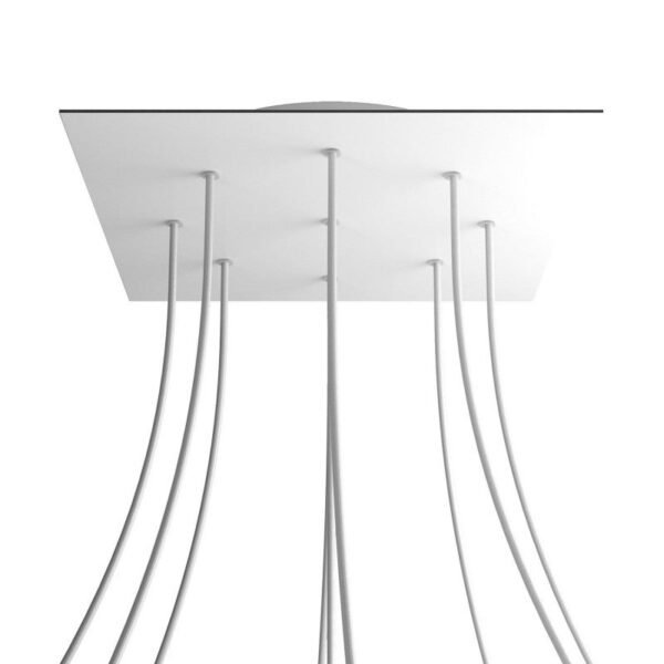 Square XL 9 in circle cable pendant mounting base