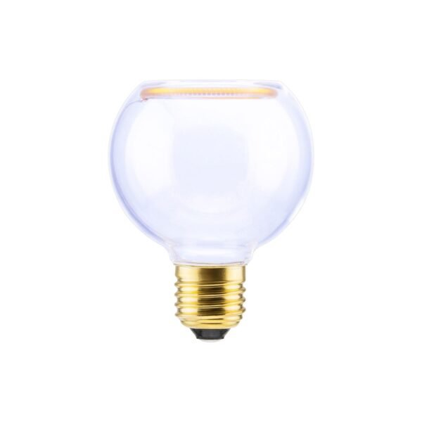 LED G80 E27 clear globe 4W 2200K dimmable bulb