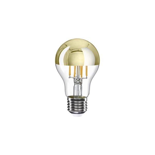 LED A60 E27 Gold Mirror 7W 2700K Dimmable Bulb