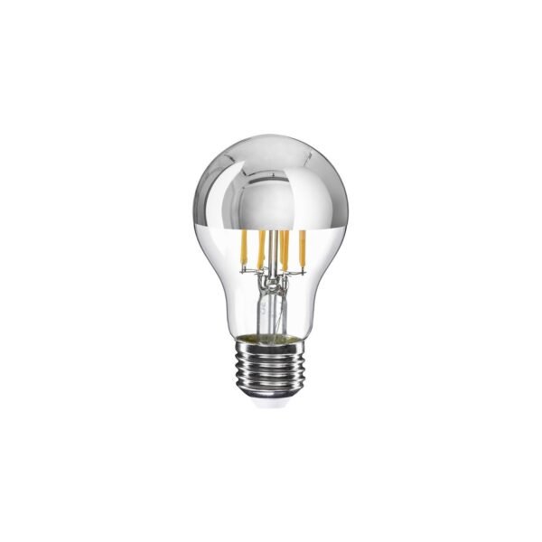 LED A60 E27 Silver Mirror 7W 2700K Dimmable Bulb